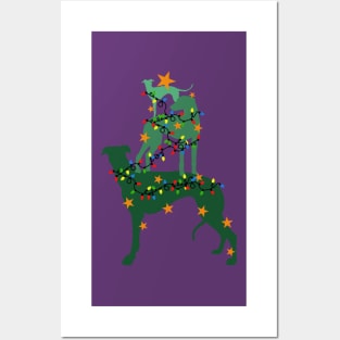 Christmas sighthounds Posters and Art